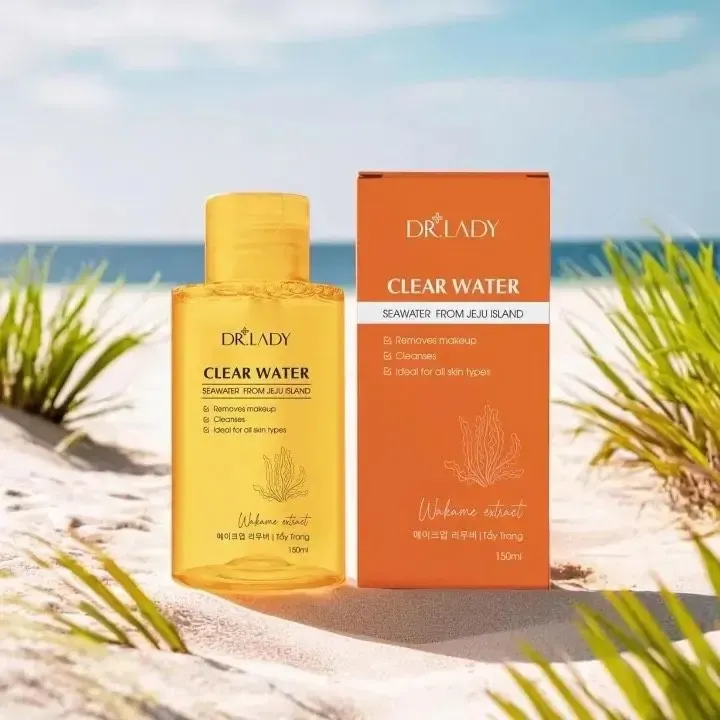 MUA 2 TẶNG 1 Nước tẩy trang Dr Lady Clear Water sạch sâu, làm sạch bụi bẩn, dầu thừa và lớp trang điểm.