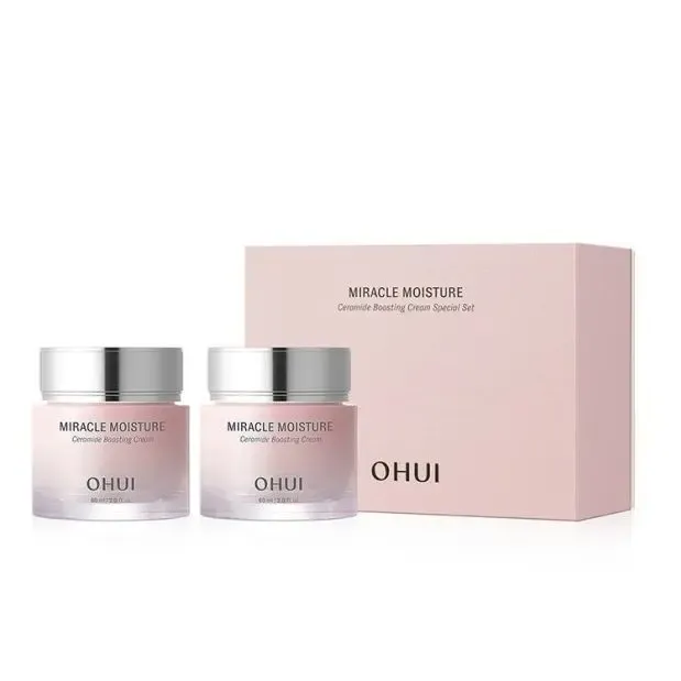 Kem Dưỡng Ohui Hồng Miracle Moisture Ceramide Boosting Cream Cấp Ẩm Cho Da 60ml - Ảnh 3