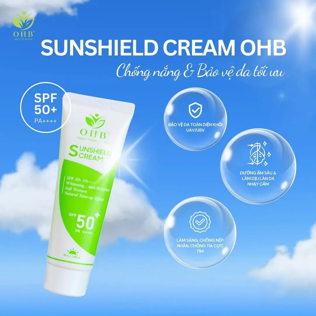 Kem chống nắng SunShield Cream OHB - Ảnh 3