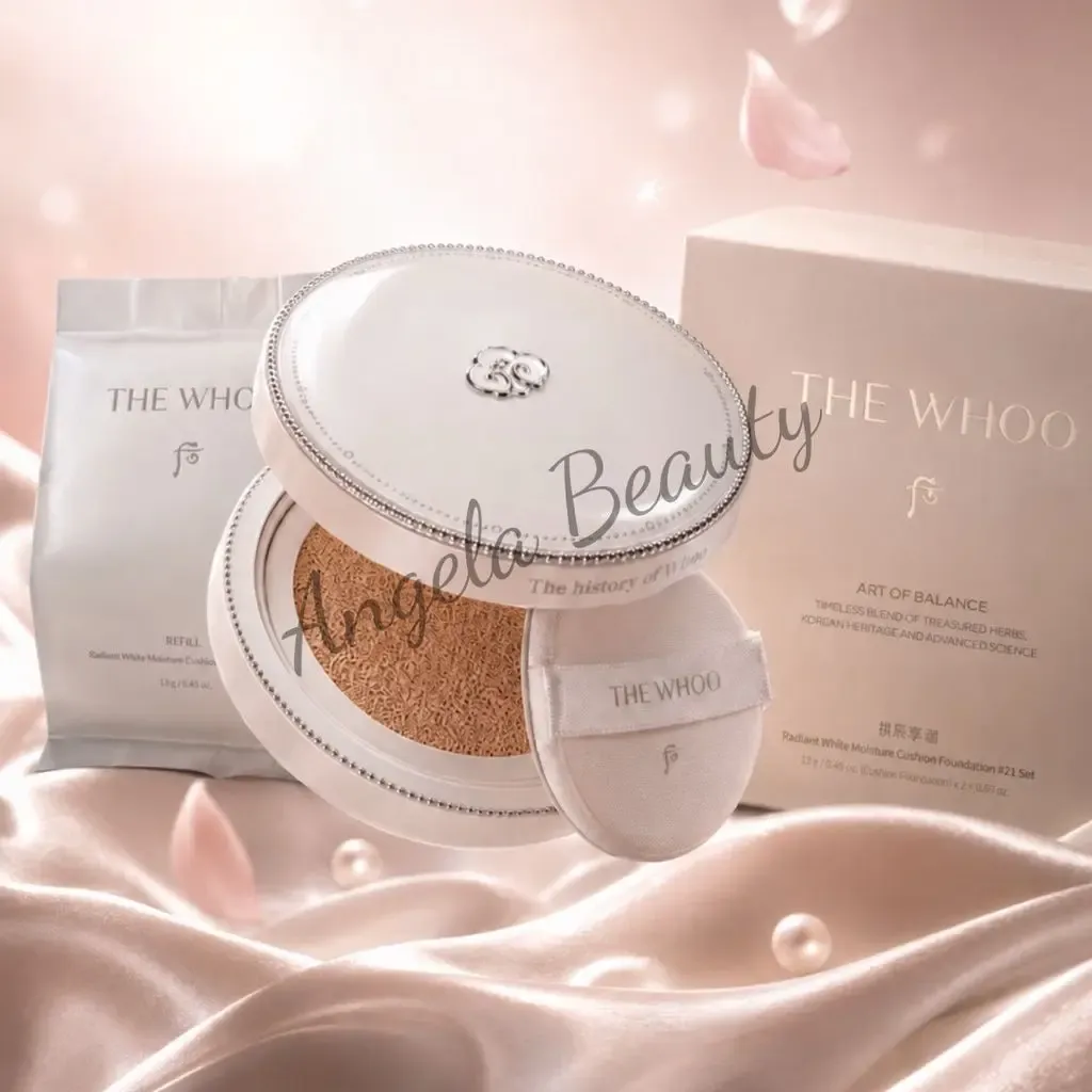 Phấn nước Whoo dưỡng trắng da Radiant White Moisture Cushion Foundation